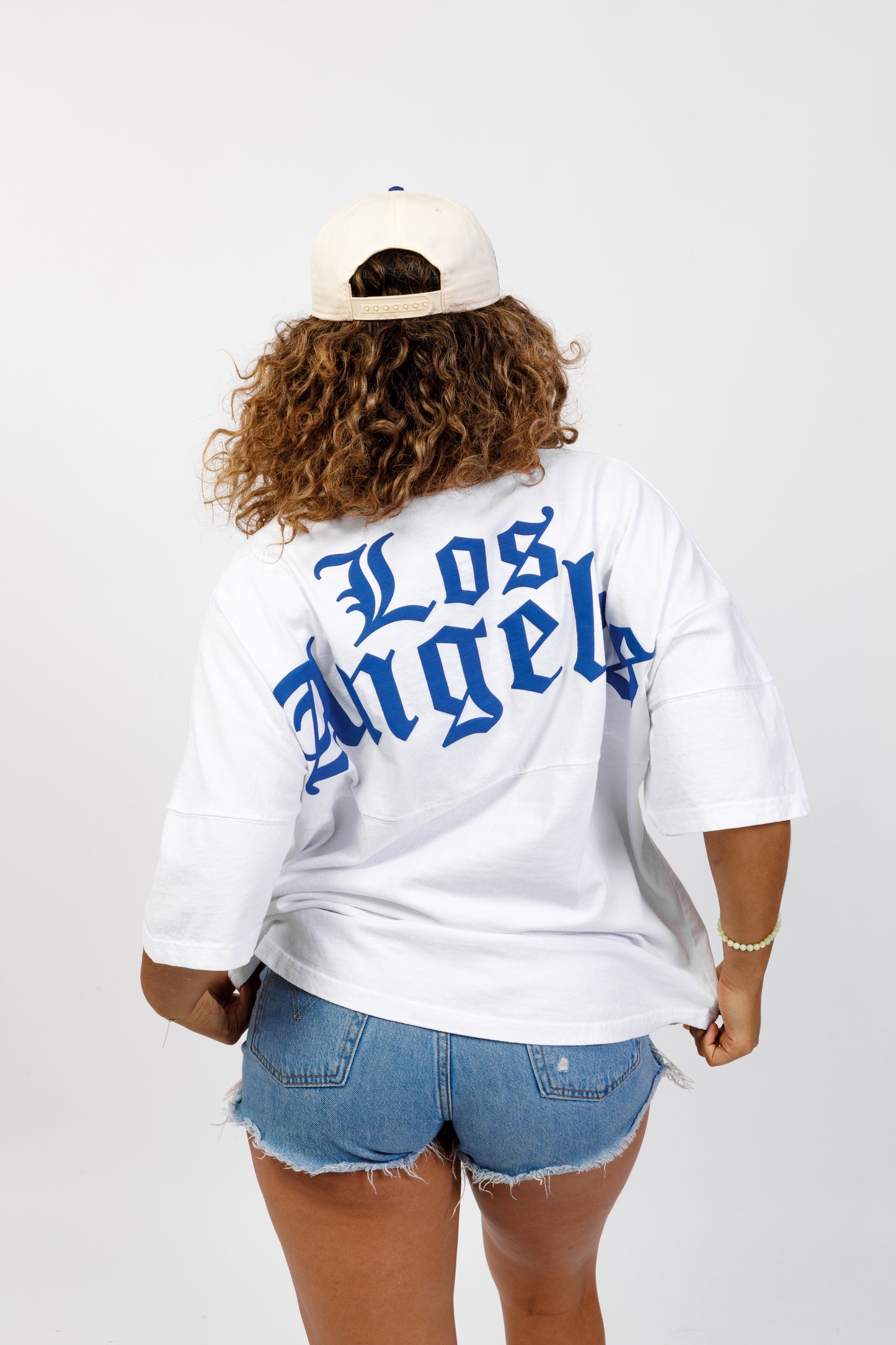 White Old English Los Angeles  | 294 Spirit Jersey Short Sleeve