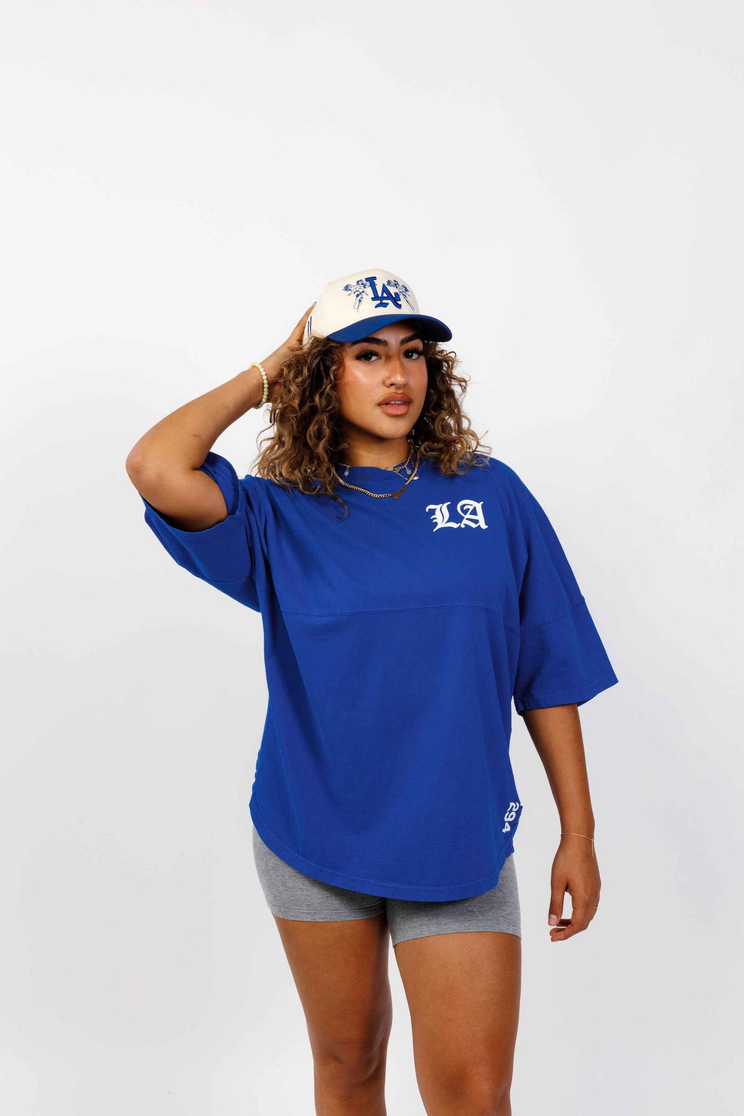 Royal Blue Old English Los Angeles  | 294 Spirit Jersey Short Sleeve