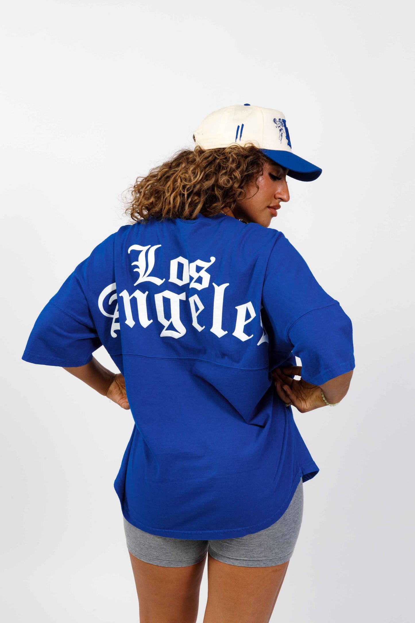 Royal Blue Old English Los Angeles  | 294 Spirit Jersey Short Sleeve