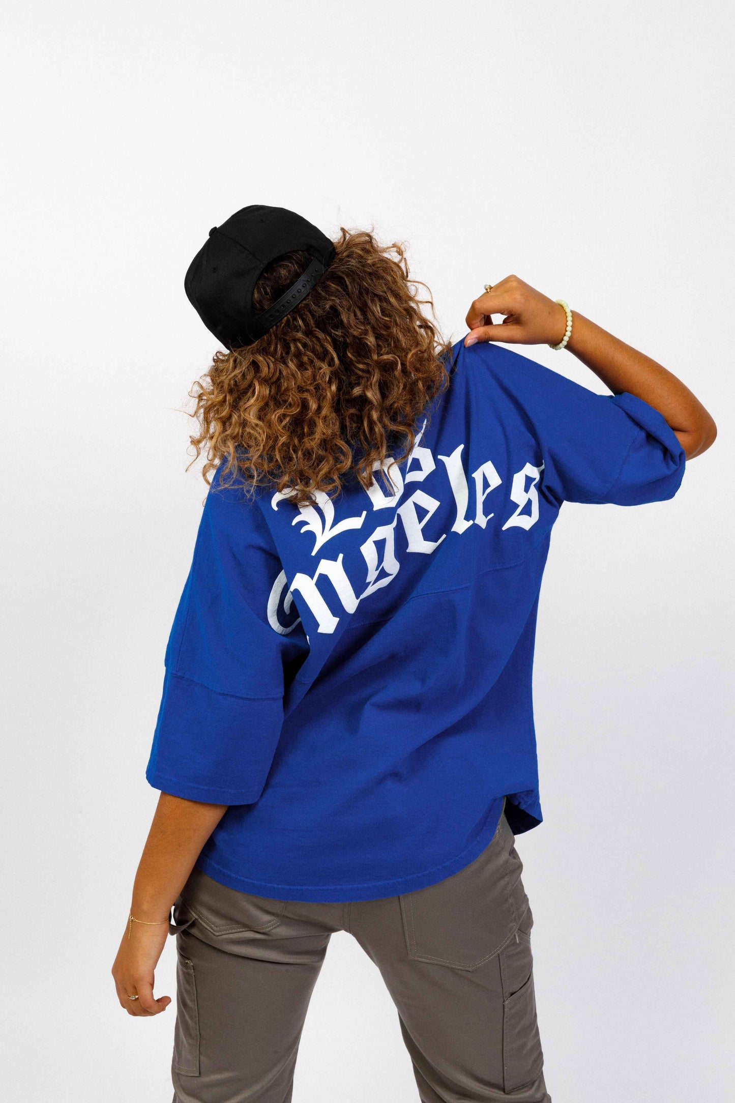 Royal Blue Old English Los Angeles  | 294 Spirit Jersey Short Sleeve