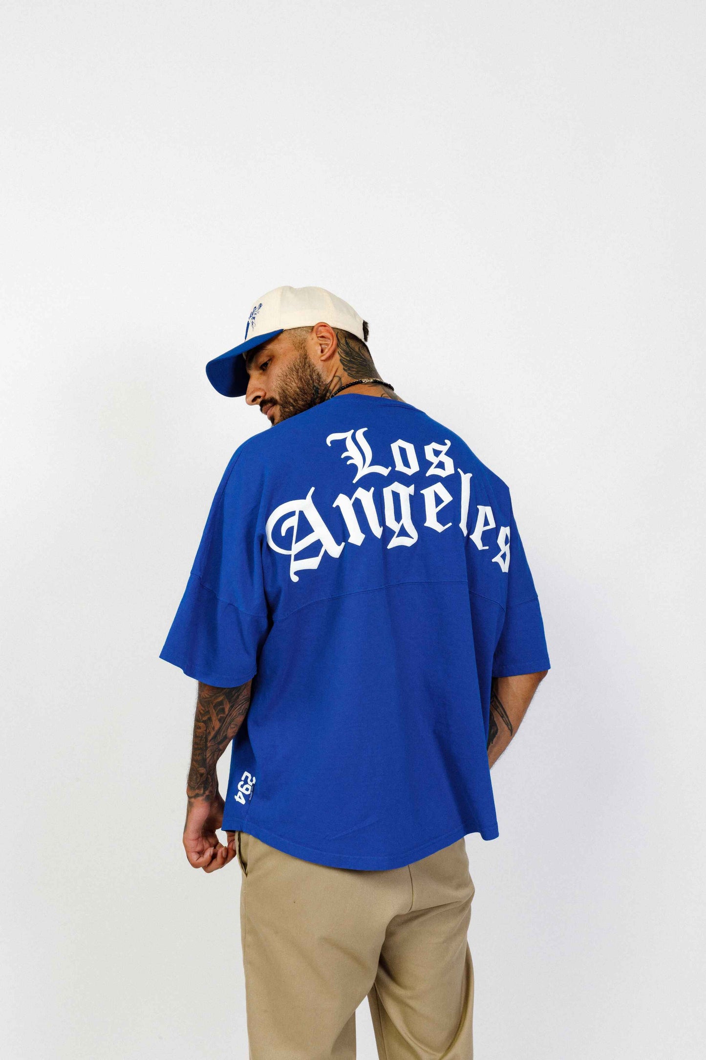 Royal Blue Old English Los Angeles  | 294 Spirit Jersey Short Sleeve