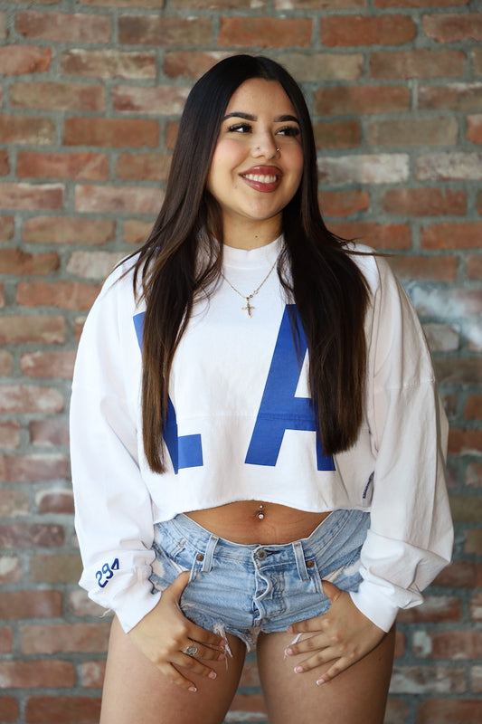 White Los Angeles | LA Crop Top Spirit Jersey