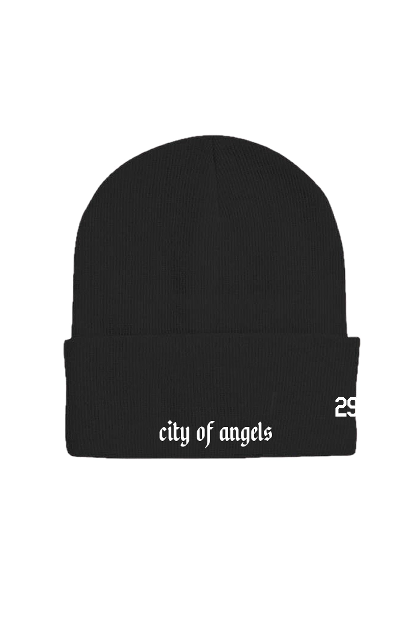 LA Logo Cuff Beanie | Black
