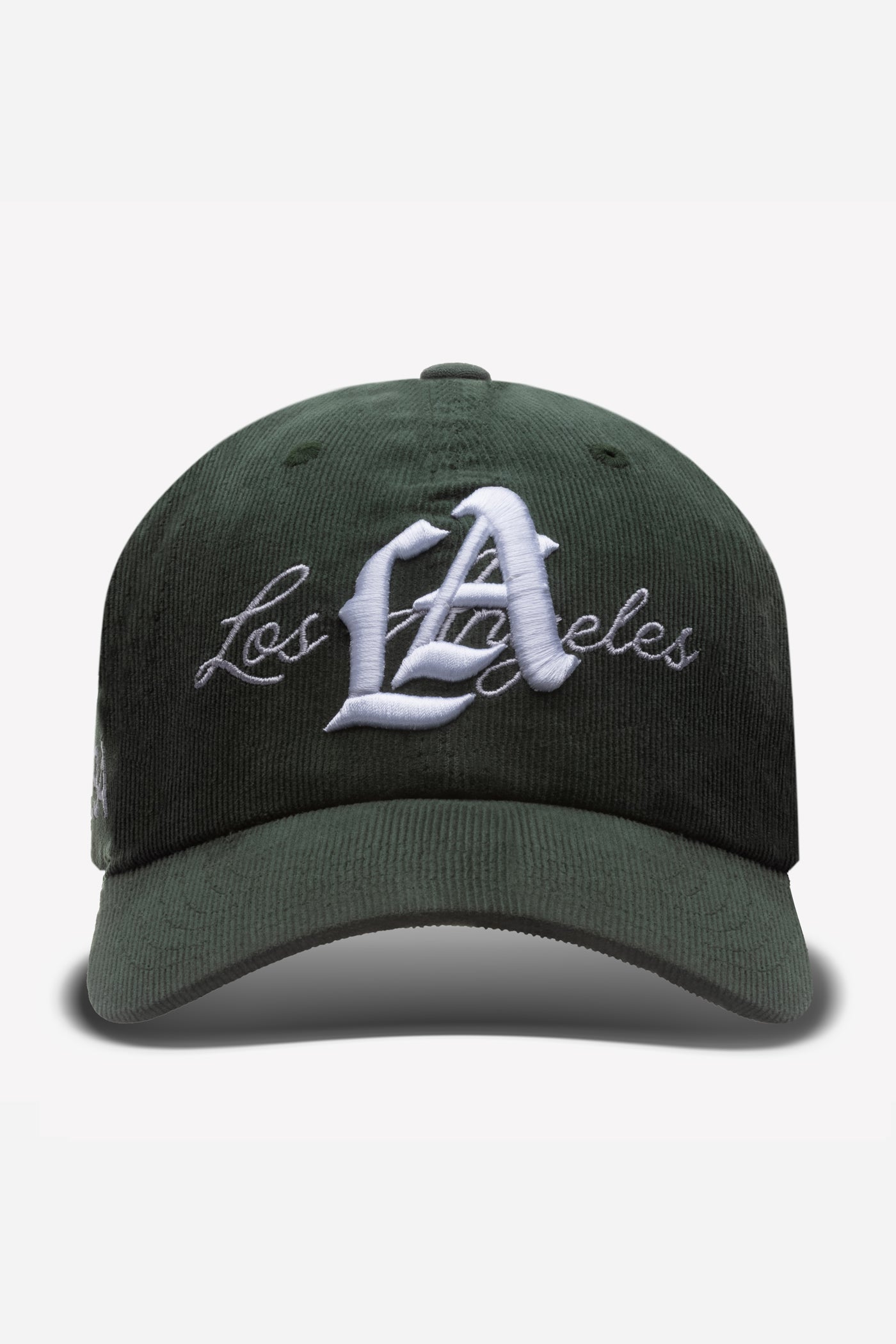 LA Logo Dad Hat Corduroy | Olive Green