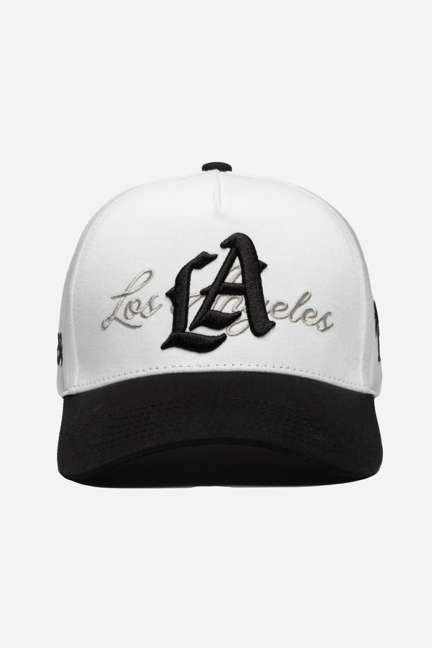 LA Logo A-Frame Snapback | White & Black