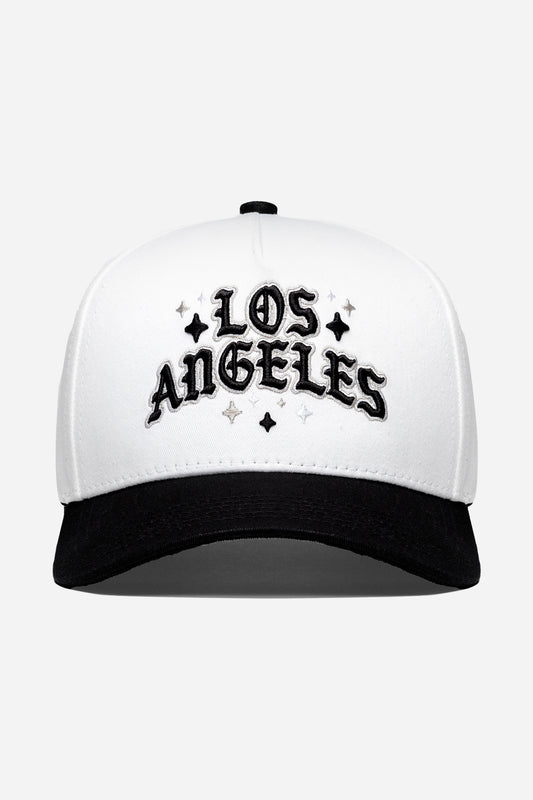Los Angeles Stars Logo A-Frame Snapback | White & Black