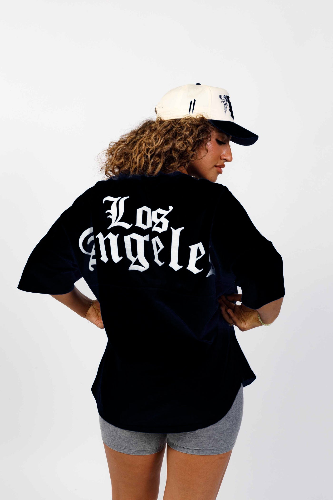 Black Old English Los Angeles  | 294 Spirit Jersey Short Sleeve