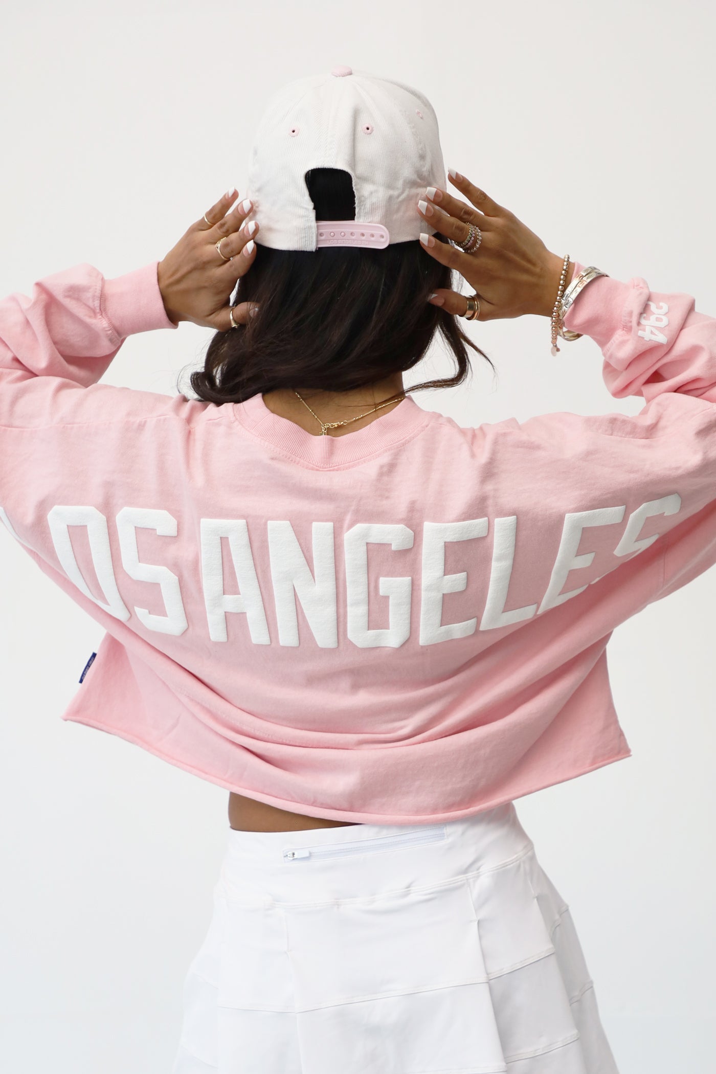Pink LA Logo | Crop Top Spirit Jersey