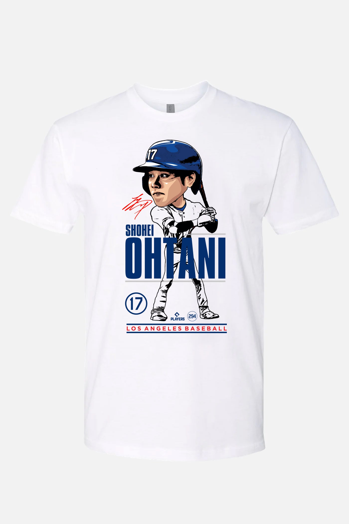 Shohei Ohtani Caricature White Tee | MLBPA