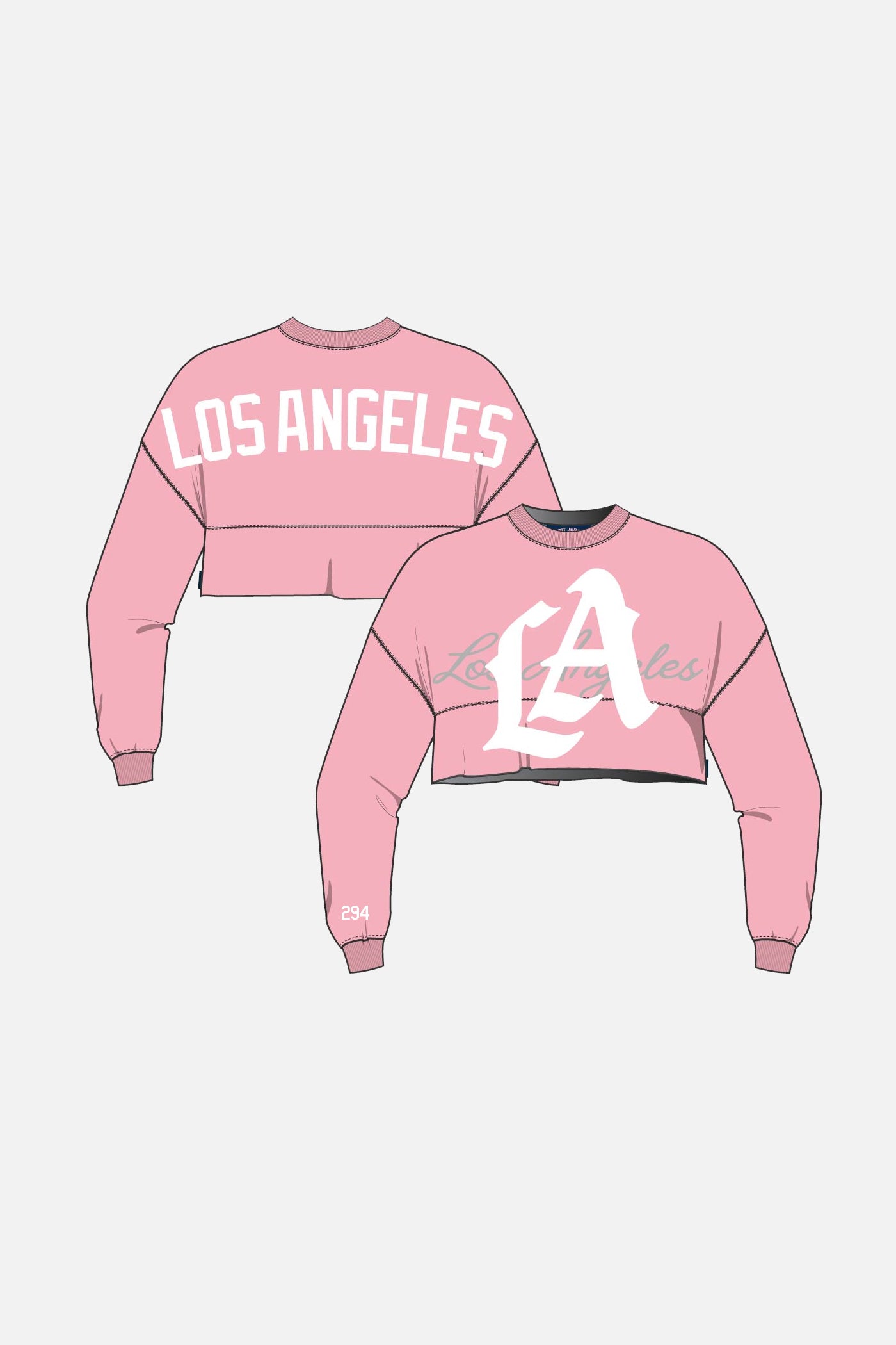 Pink LA Logo | Crop Top Spirit Jersey