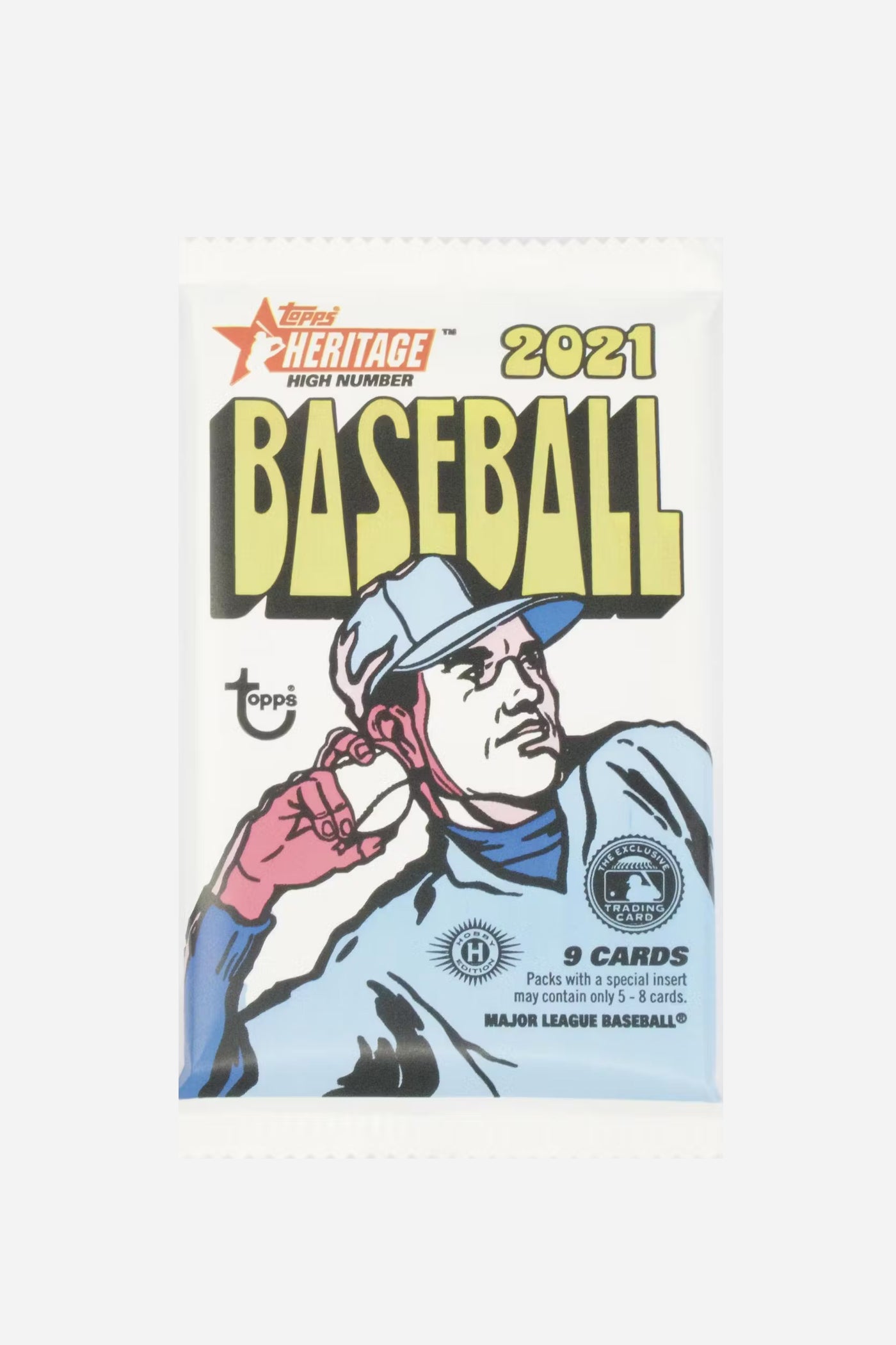 Topps Baseball 2021 Heritage High Number Baseball Hobby Single Pack (9 Cards)