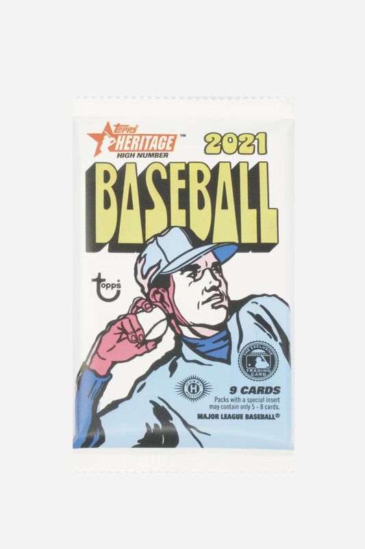 Topps Baseball 2021 Heritage High Number Baseball Hobby Single Pack (9 Cards)