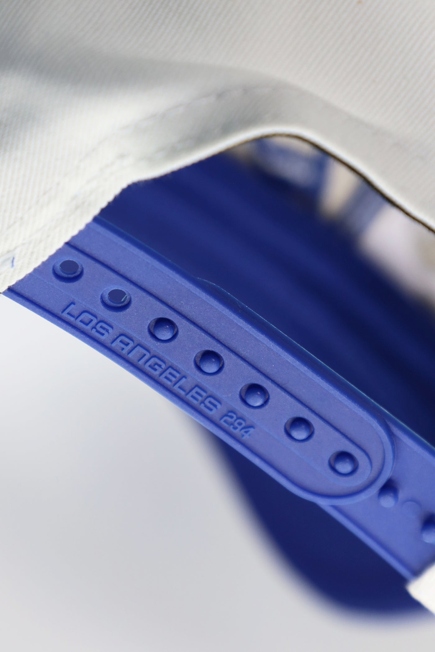 The Land LA Logo A-Frame Snapback | White & Royal Blue