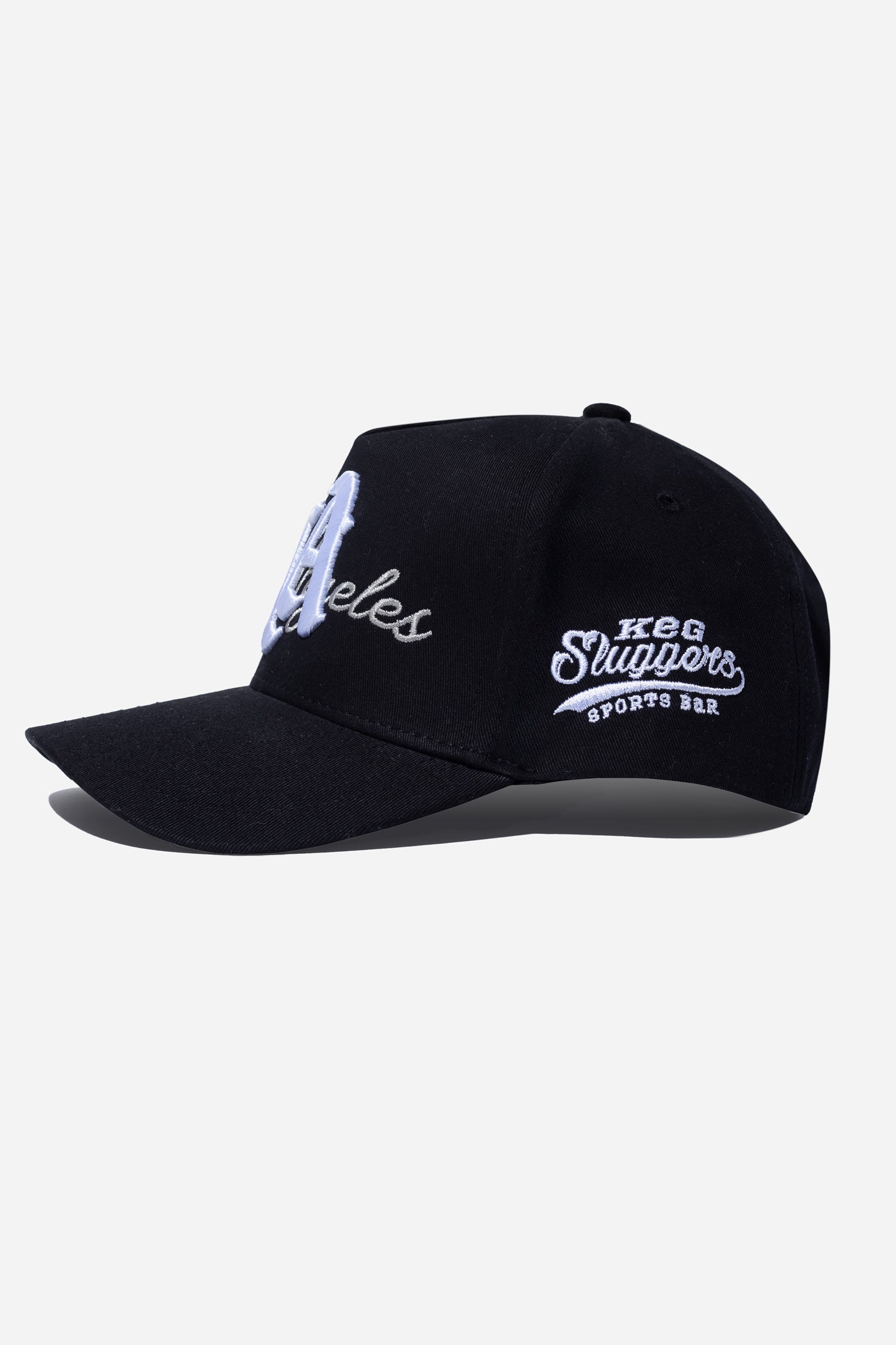 LA Logo A-Frame Snapback | Black - Kegs Sluggers Collab