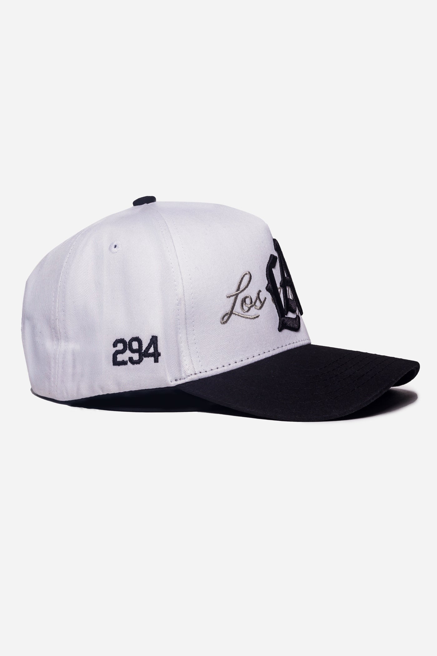 LA Logo A-Frame Snapback | White & Black
