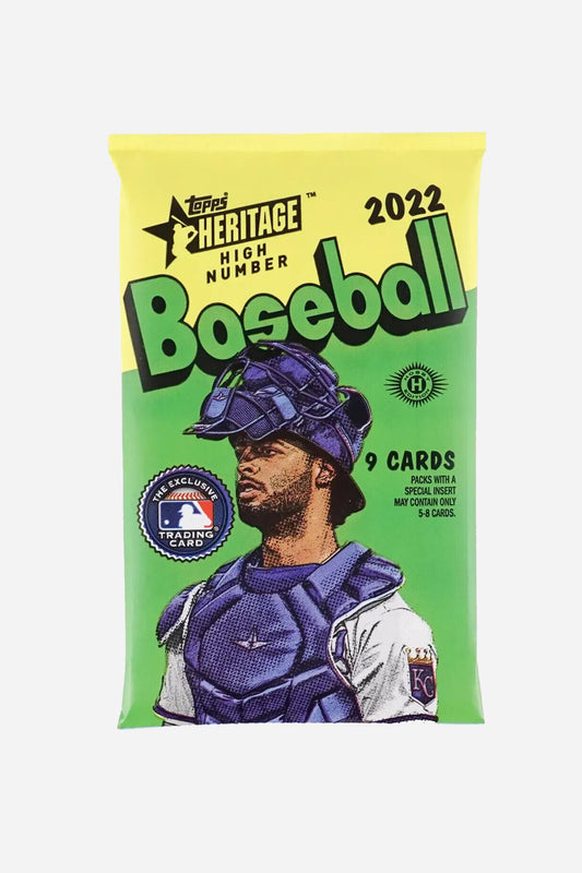 Topps Baseball 2022 Heritage High Number Baseball Single Pack (9 Cards)