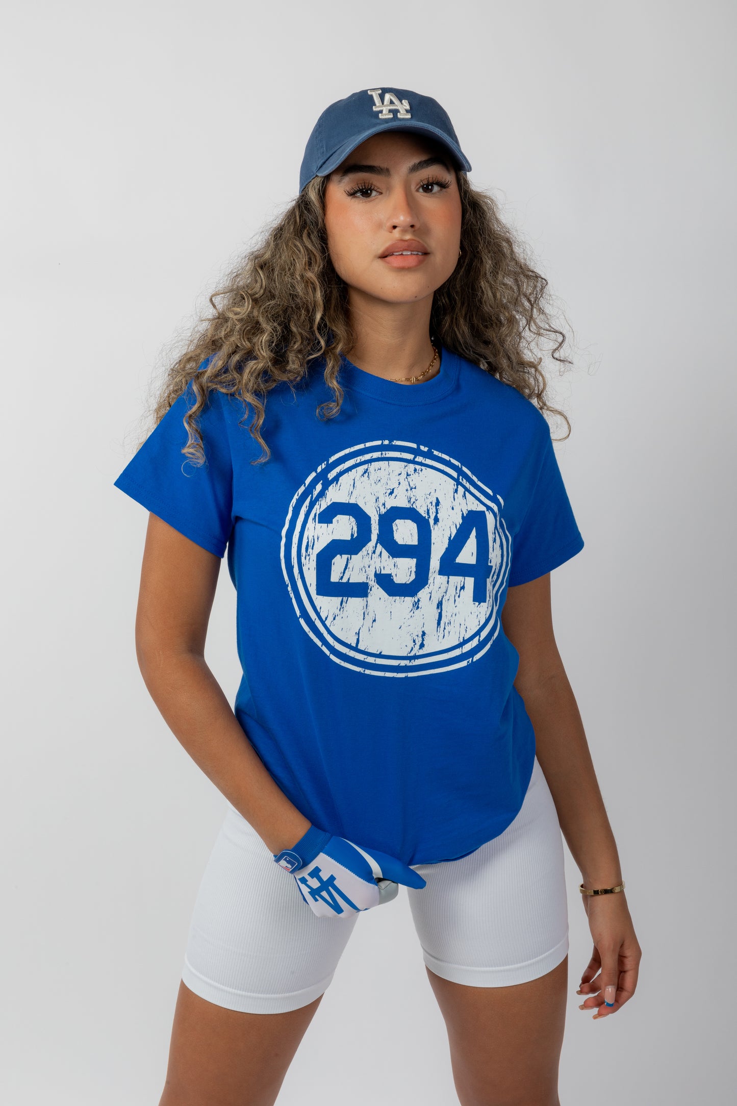 Pantone 294 Distressed -Royal Blue Tee