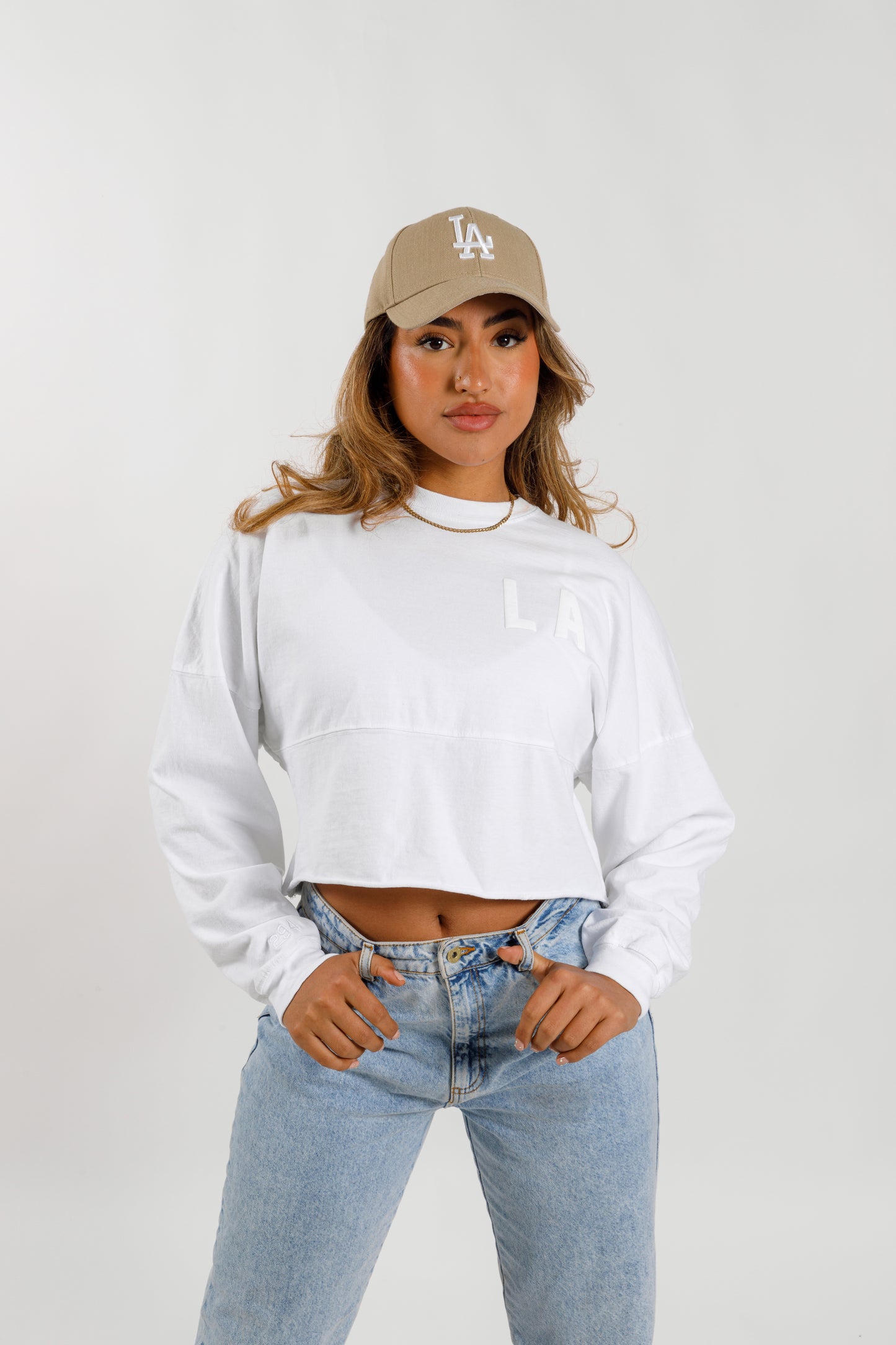 White Los Angeles | LA City Crop Top Spirit Jersey