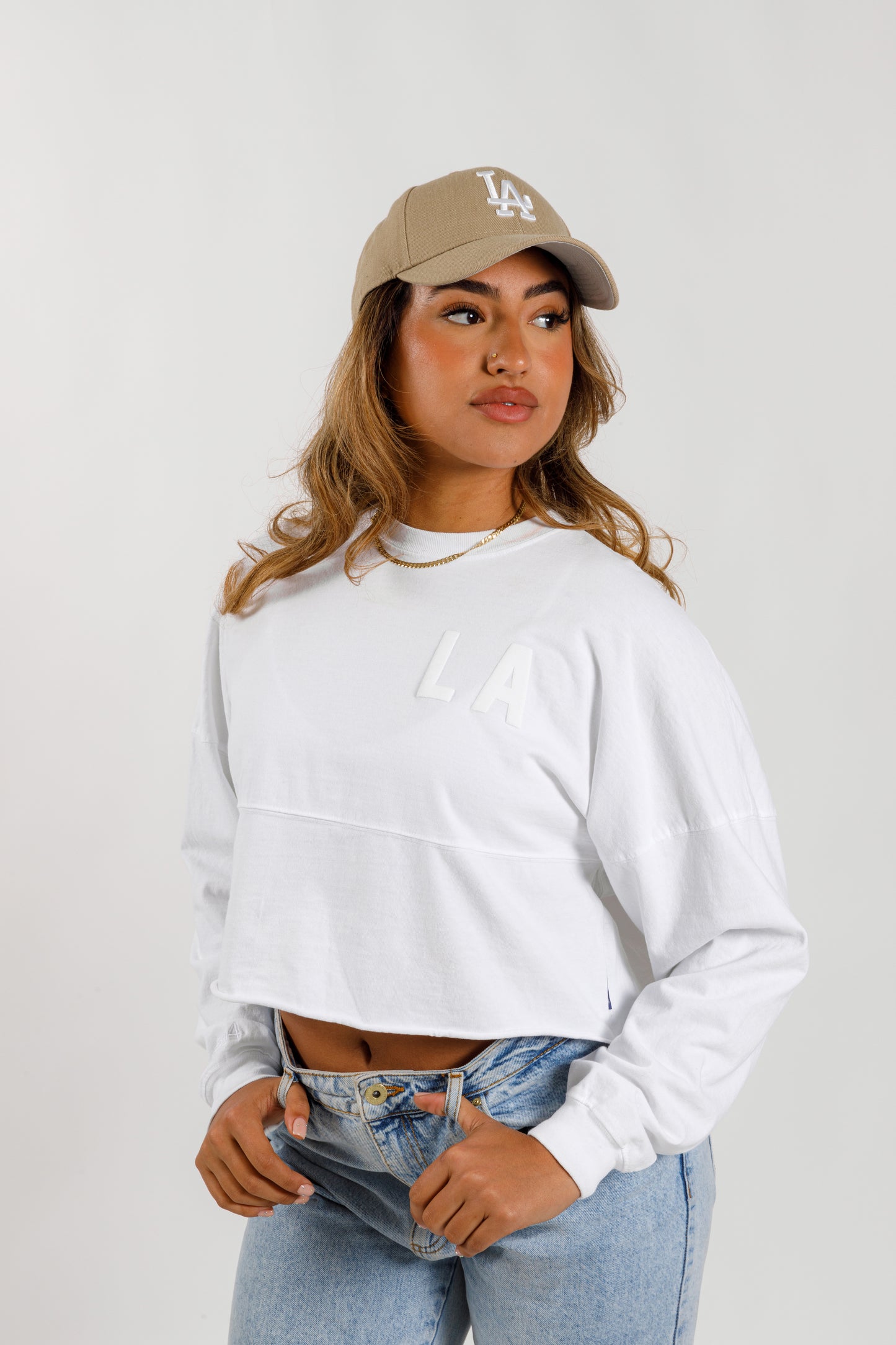 White Los Angeles | LA City Crop Top Spirit Jersey