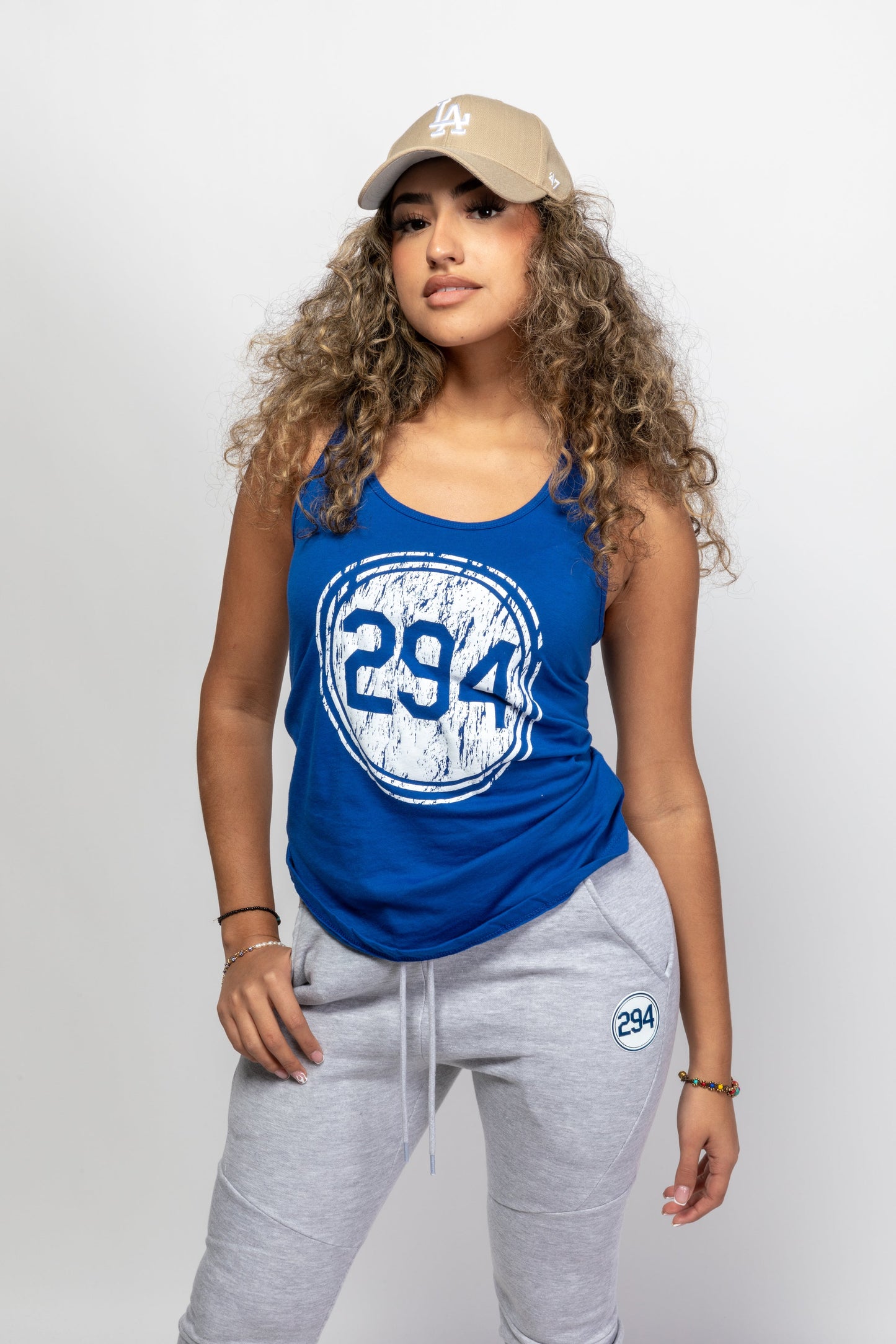 Royal Blue Pantone 294 Distressed Tank