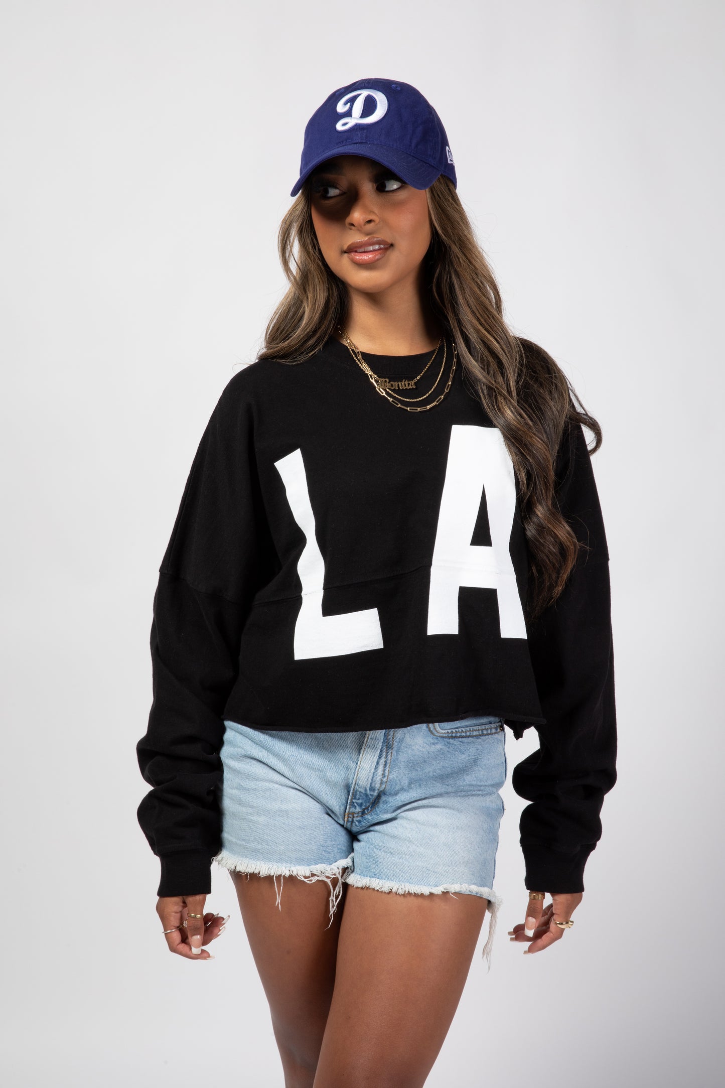 Black Los Angeles | LA Crop Top Spirit Jersey