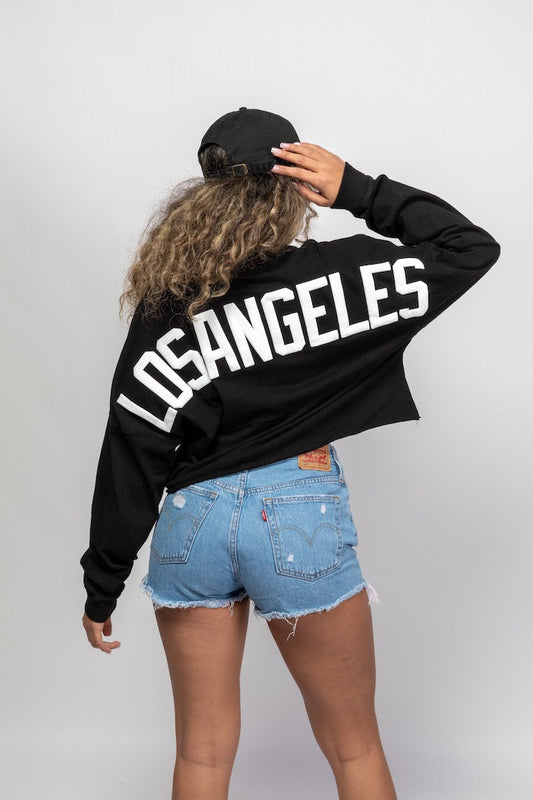 Black Los Angeles | LA Crop Top Spirit Jersey