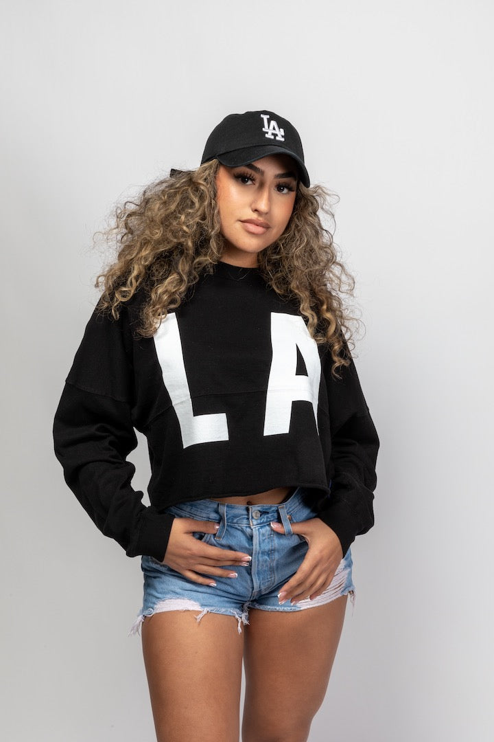 Black Los Angeles | LA Crop Top Spirit Jersey