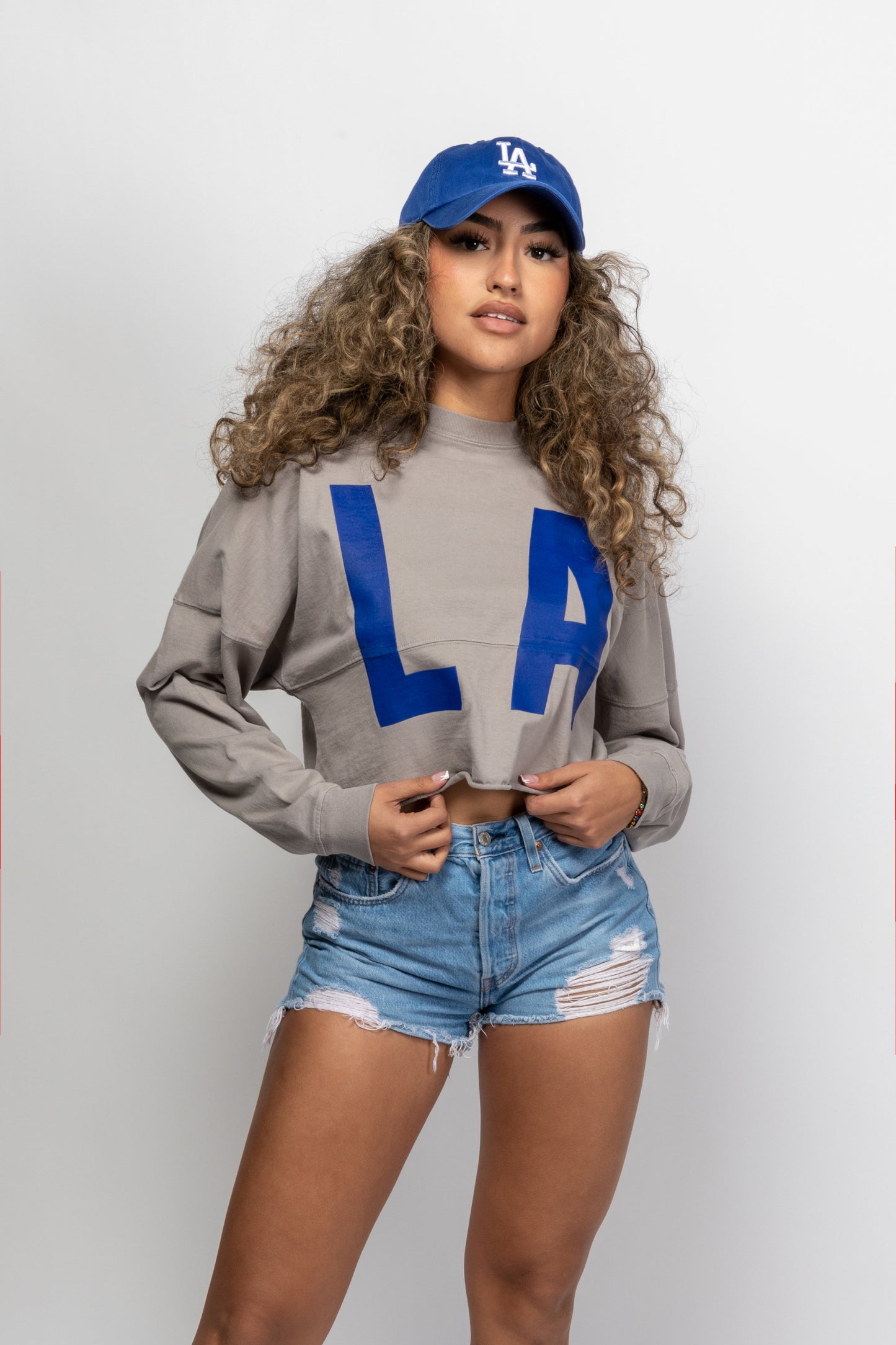 Gray Los Angeles | LA Crop Top Spirit Jersey