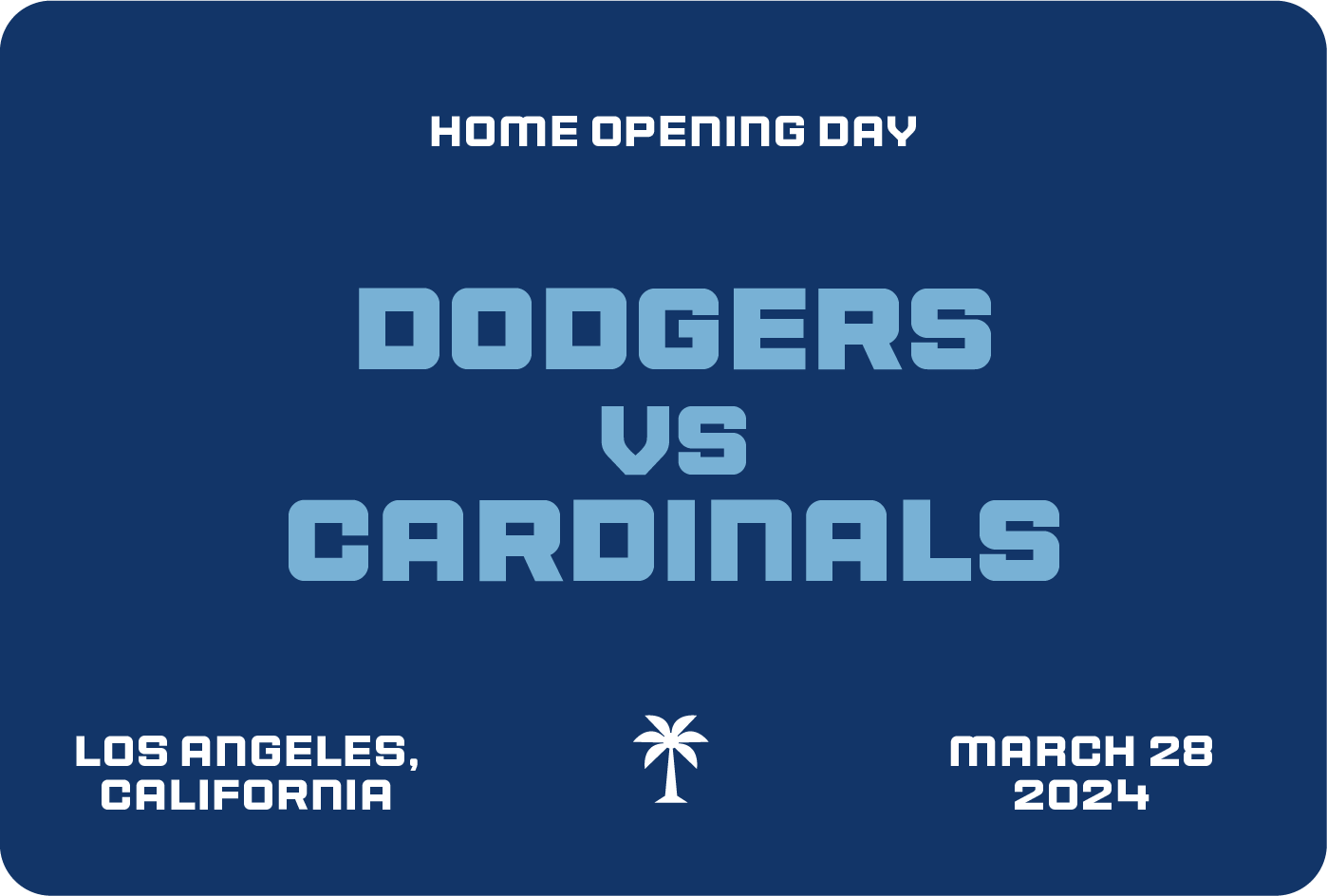 Dodgers vs Cardinals Opening Day - March 28 2024
