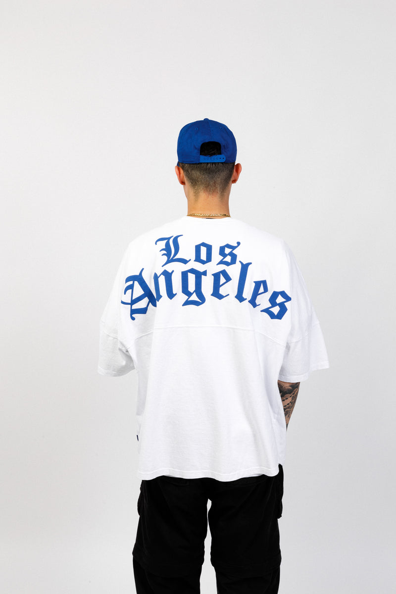 White Old English Los Angeles  | 294 Spirit Jersey Short Sleeve