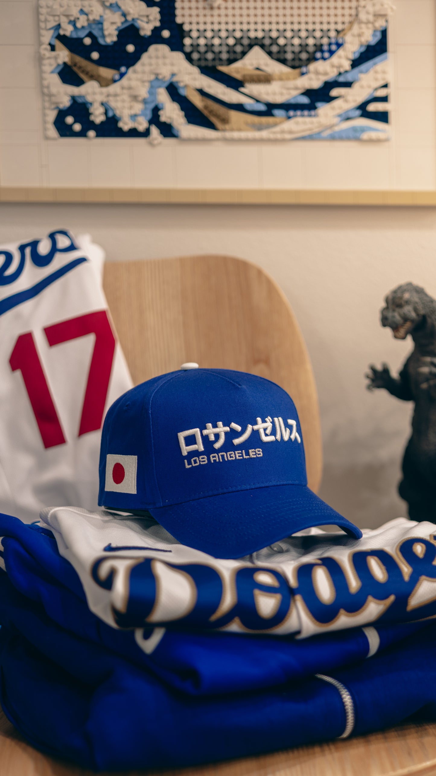 Los Angeles Kanji Japan A-Frame Snapback | Royal Blue