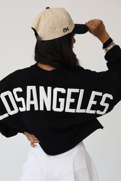 Black LA Logo | Crop Top Spirit Jersey