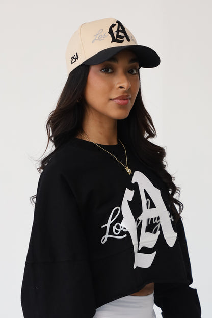 Black LA Logo | Crop Top Spirit Jersey