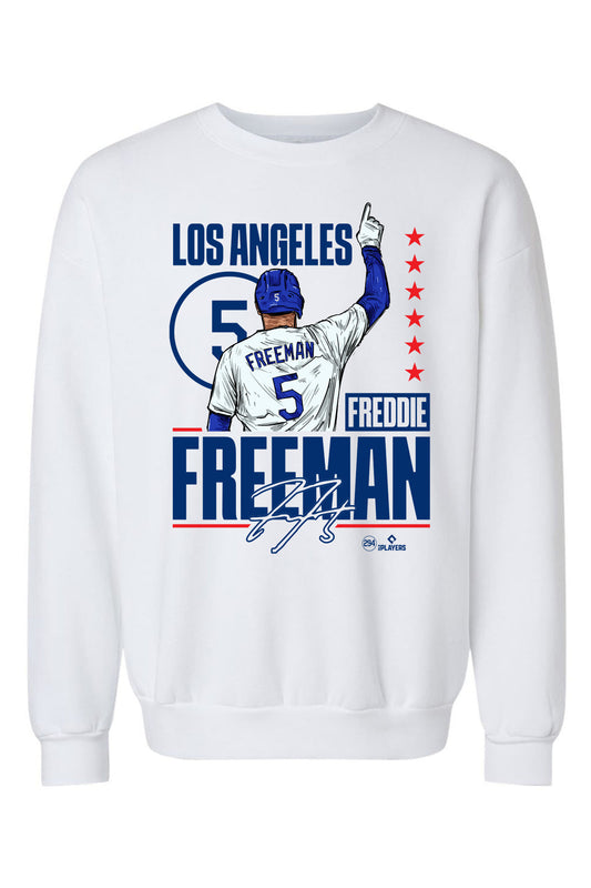 Freddie Freeman #5 White Crew | MLBPA
