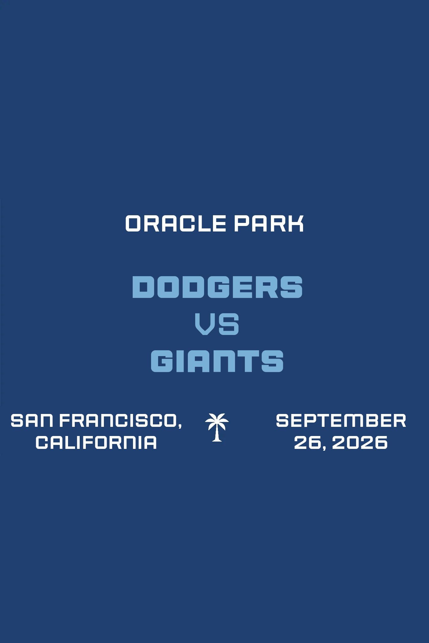 Dodgers vs Giants Takeover September 26 2026