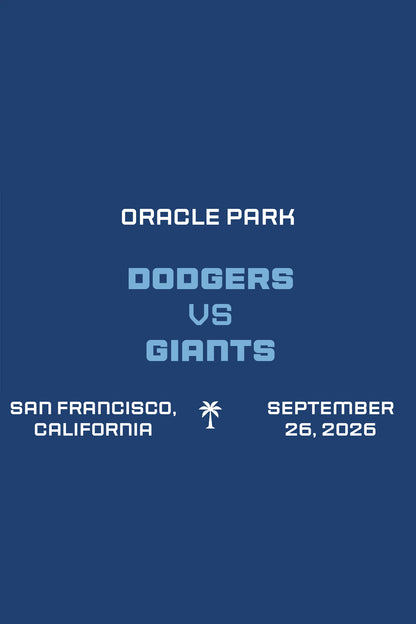 Dodgers vs Giants Takeover September 26 2026