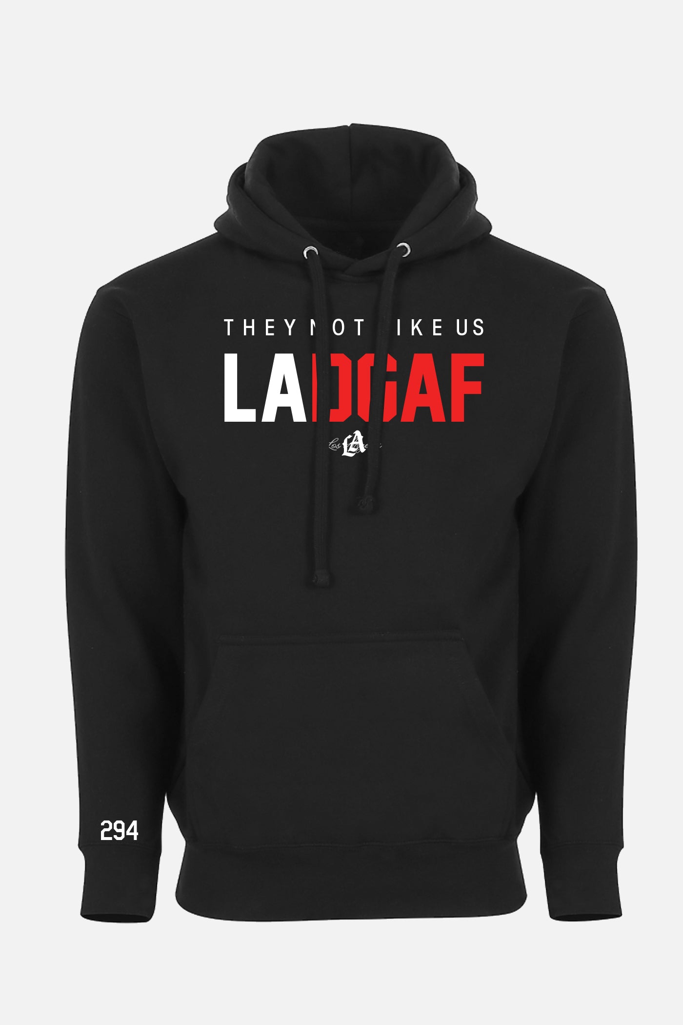 They not like us LADGAF Black Hoodie