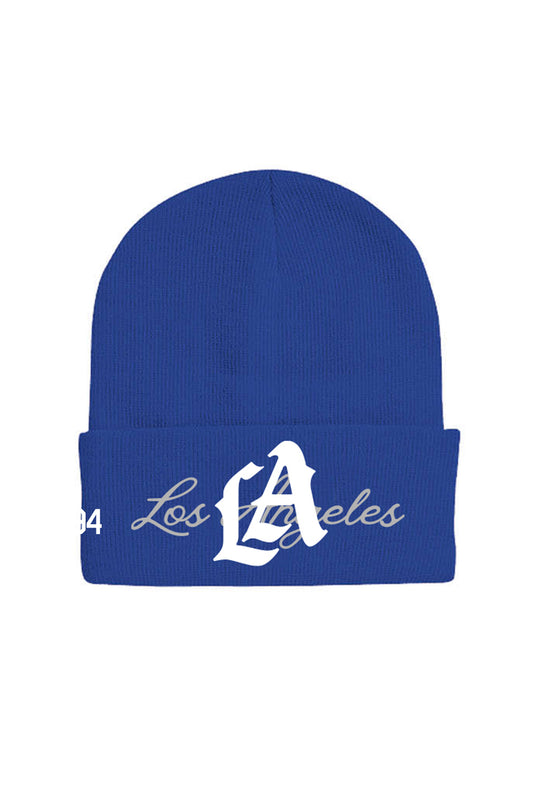 LA Logo Cuff Beanie  | Royal Blue