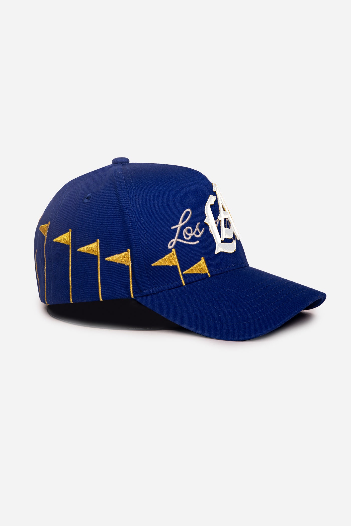 Gold Pennants LA Logo A-Frame Snapback | Royal Blue