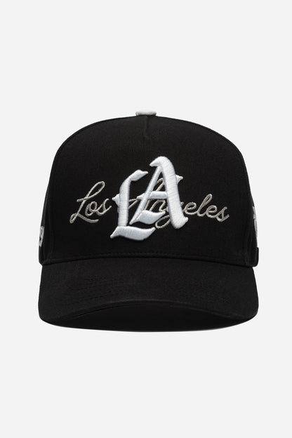 LA Logo A-Frame Snapback | Black