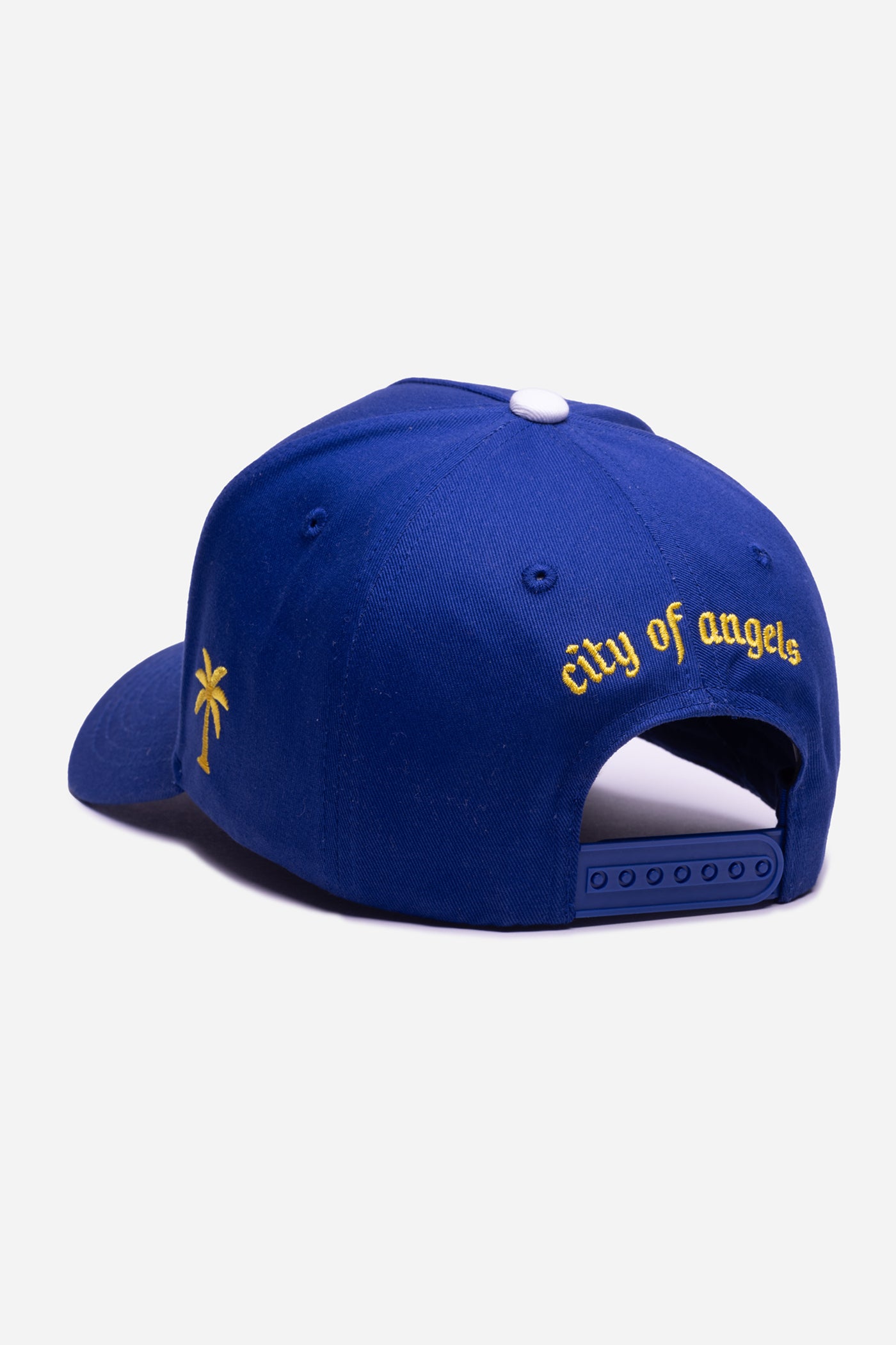 LA Logo A-Frame Snapback | Royal Blue & Yellow