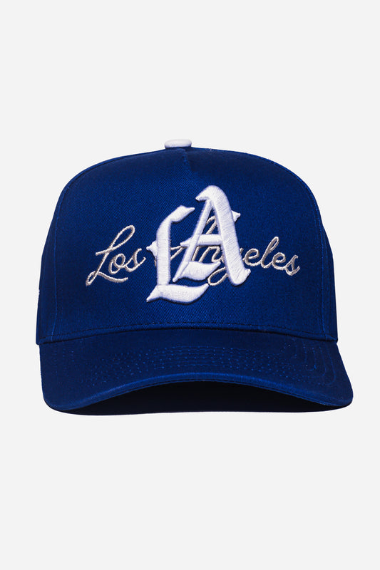 LA Logo A-Frame Snapback | Royal Blue