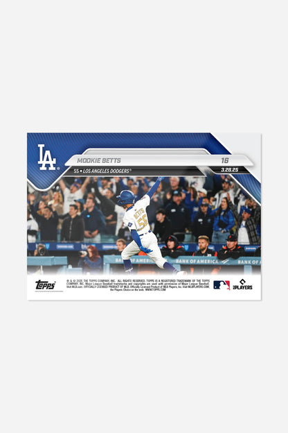 Mookie Betts - 2025 MLB Topps Now Single Card //  Card 16