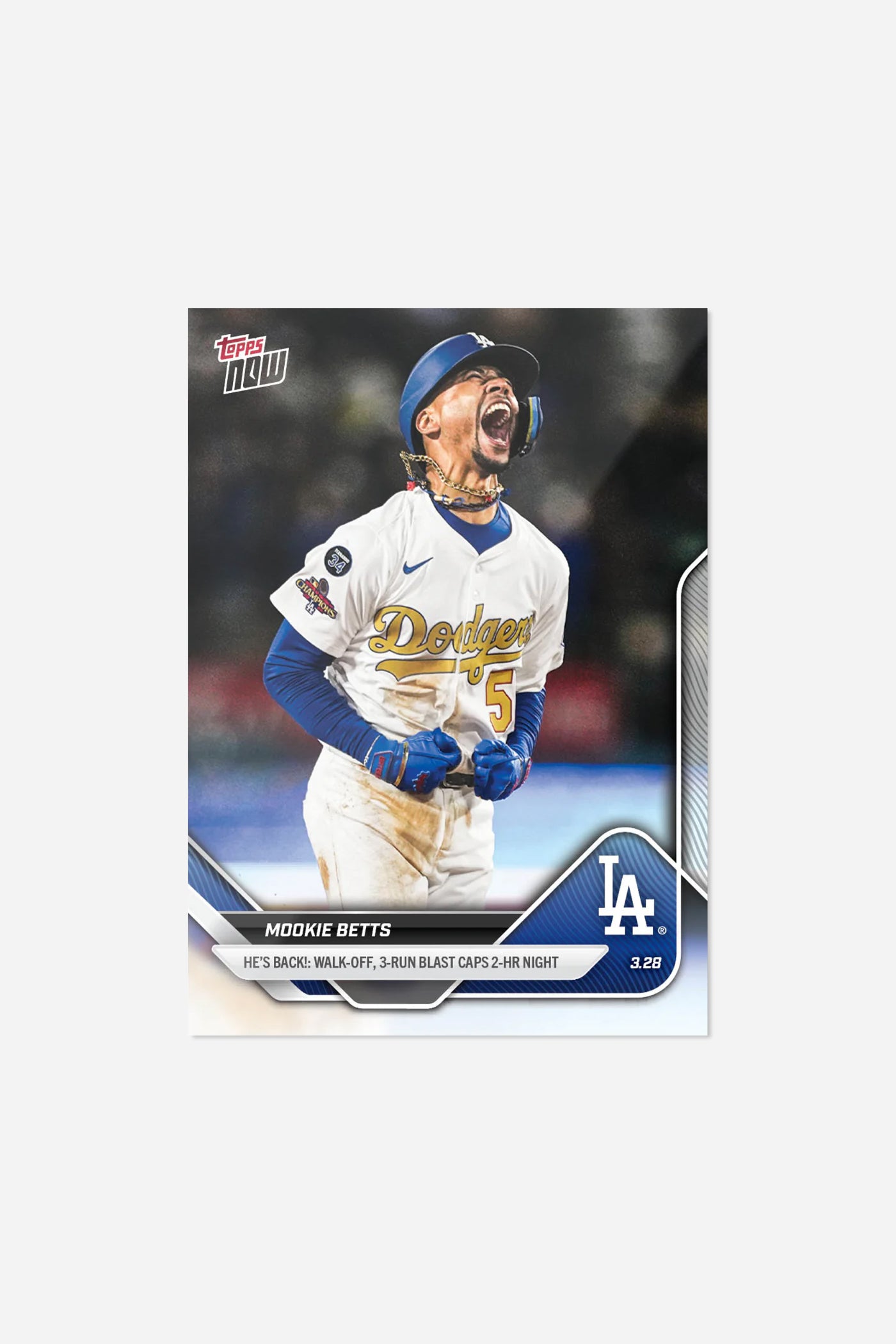 Mookie Betts - 2025 MLB Topps Now Single Card //  Card 16