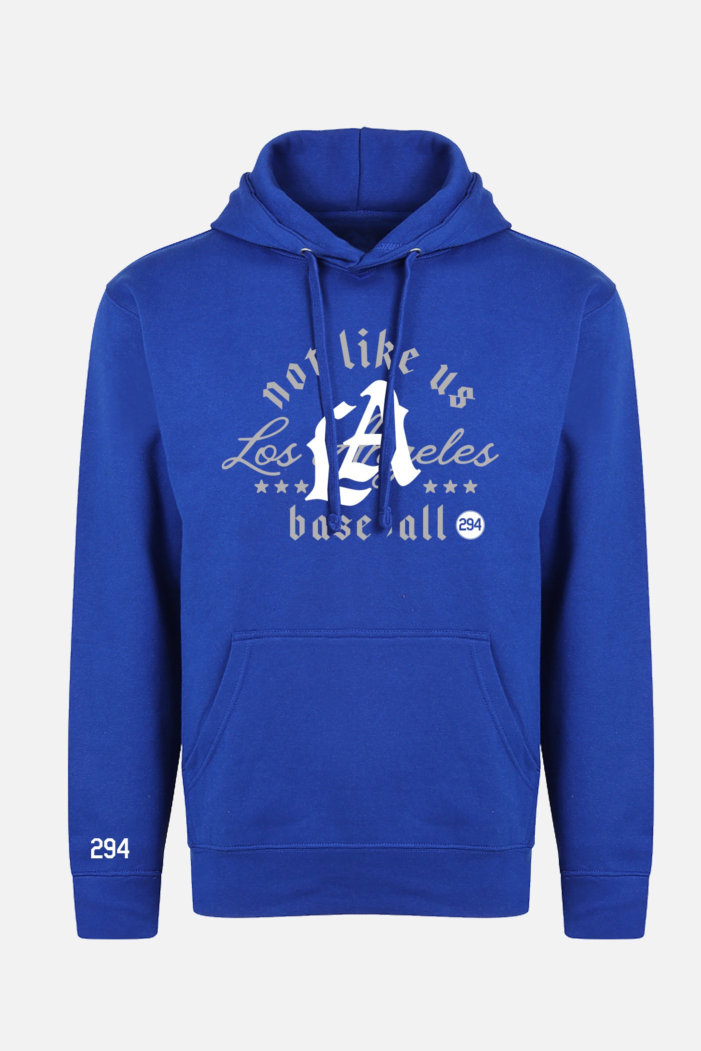 They Not like us LA Logo Baseball Royal Blue Hoodie