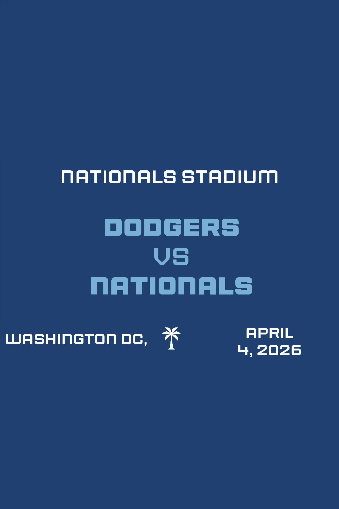Dodgers vs Nationals Takeover April 4 2026