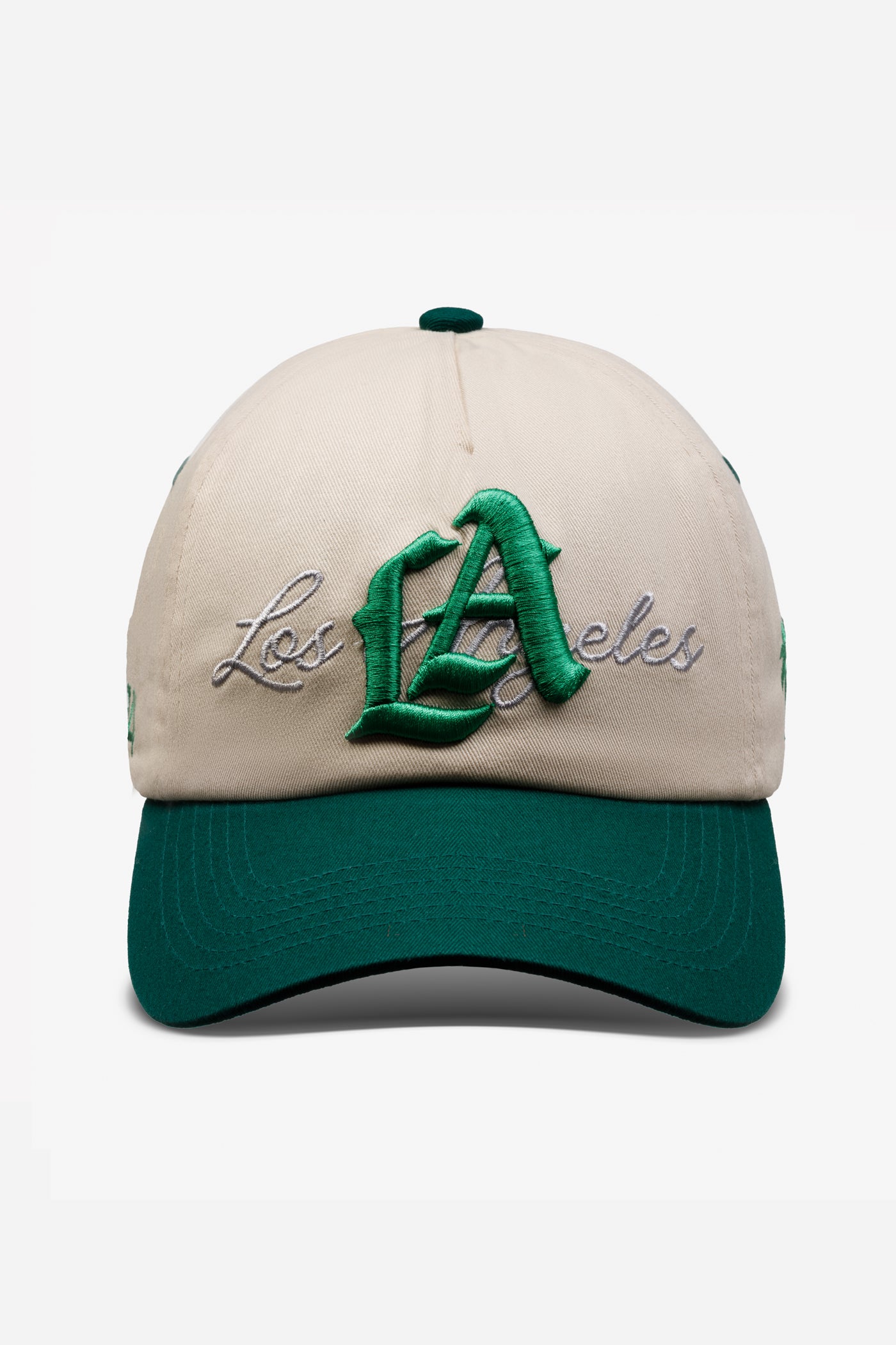 LA Logo Dad Hat | Natural & Green