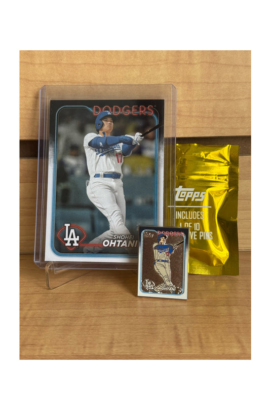 MLB Topps Player Card Set (1 Card + Matching Pin)