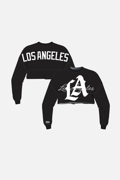 Black LA Logo | Crop Top Spirit Jersey