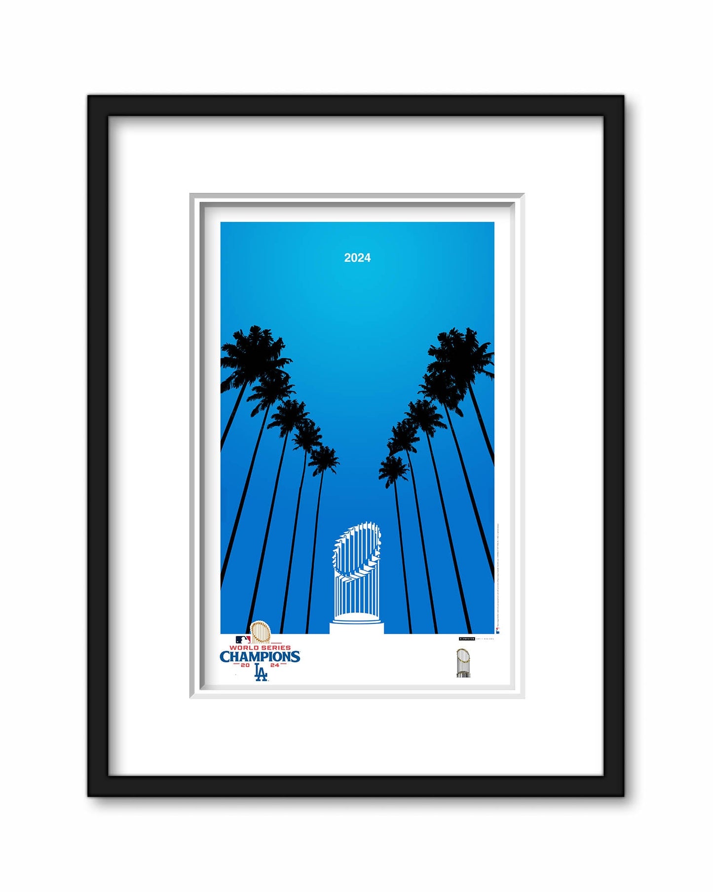 Minimalist World Series 2024 Poster Print